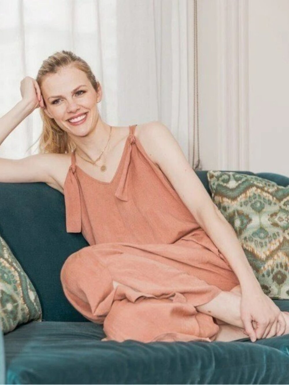 HATCH Noa Linen Blend Maternity Jumpsuit